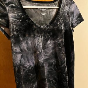 American Eagle velvet short sleeve